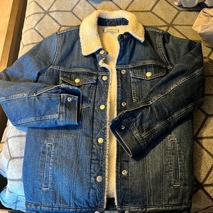 Madewell denim and Sherpa lined jacket- perfect condition wore once!